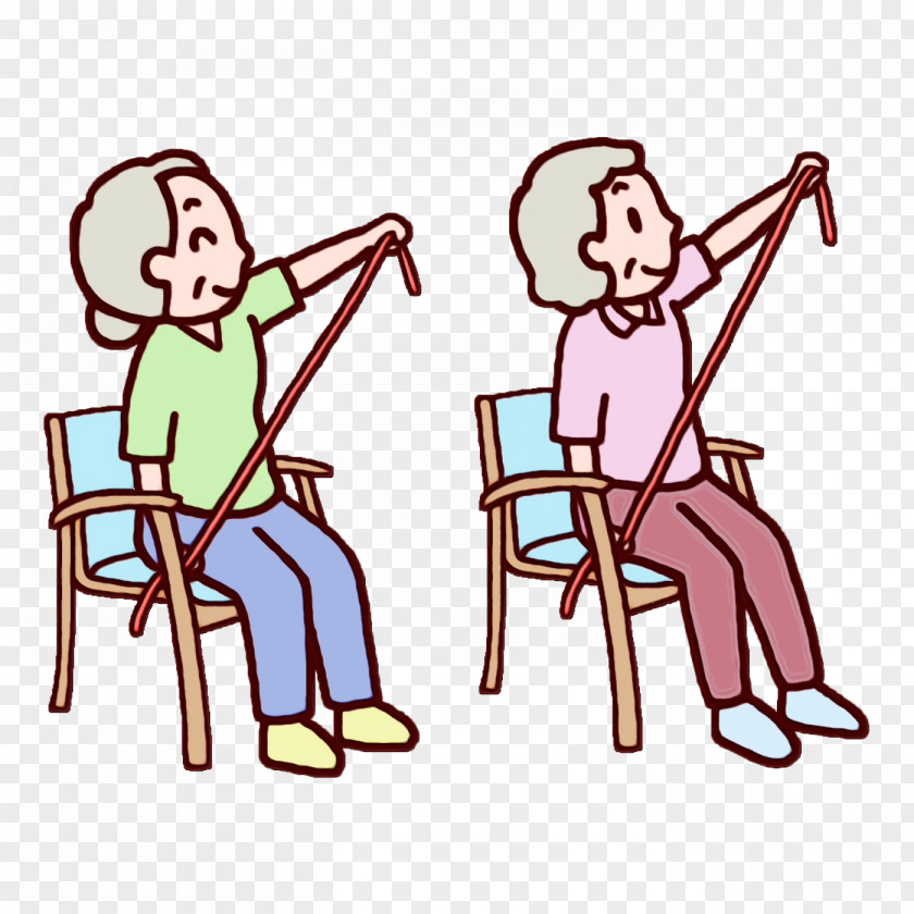Cartoon Human Chair Meter Male PNG