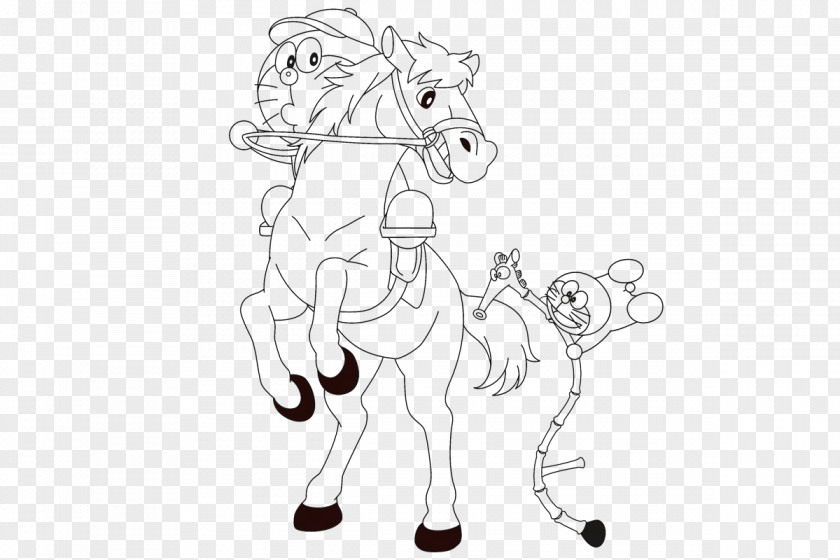 Doraemon Pony Mustang Drawing Rein Bridle PNG