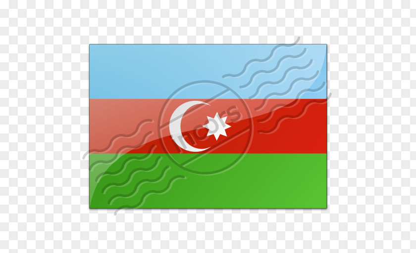 Flag Of Azerbaijan Green Rectangle Pattern PNG