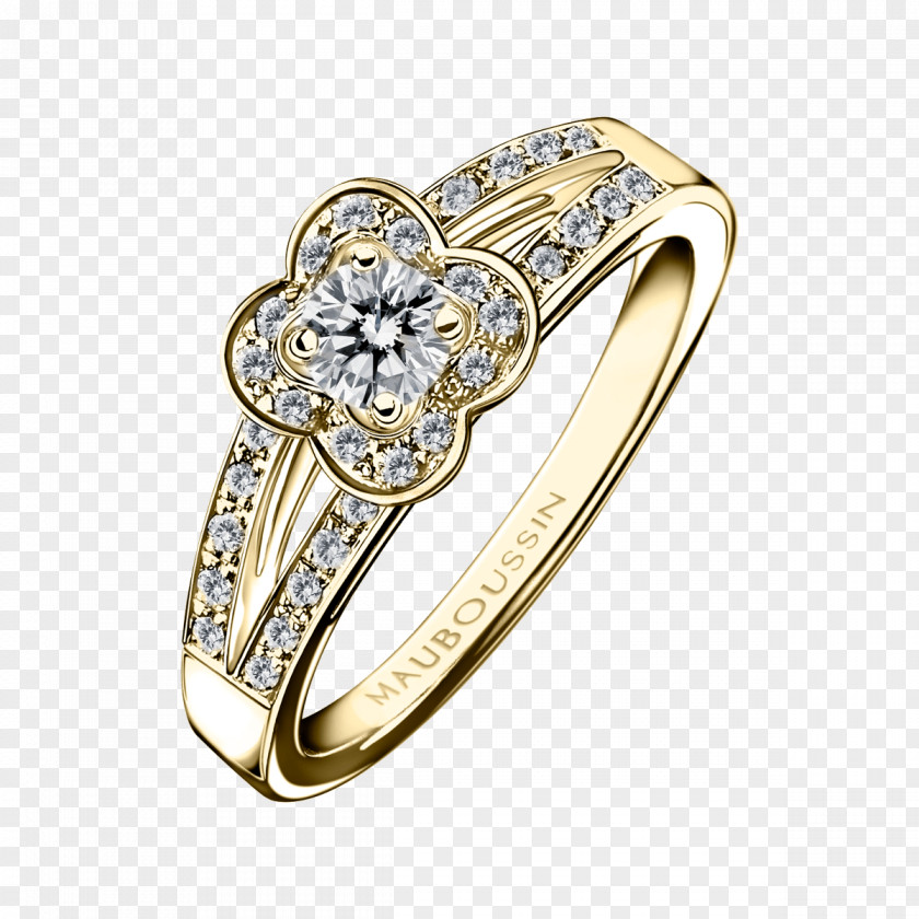 Jewellery Solitaire Engagement Ring Mauboussin PNG
