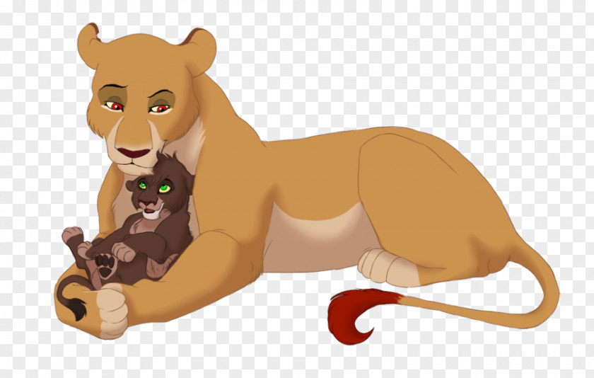 Mom And Daughter Lion Artist Cat PNG
