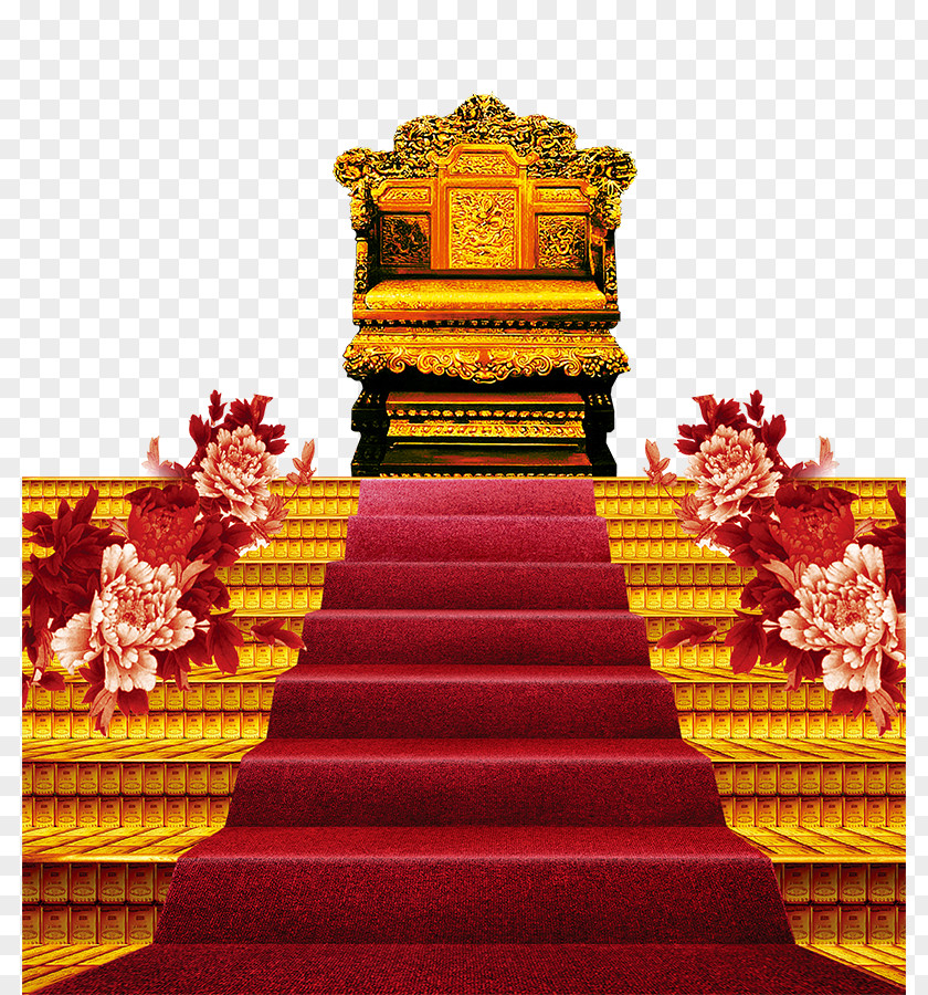 Red Stage Stairs Download Fundal PNG