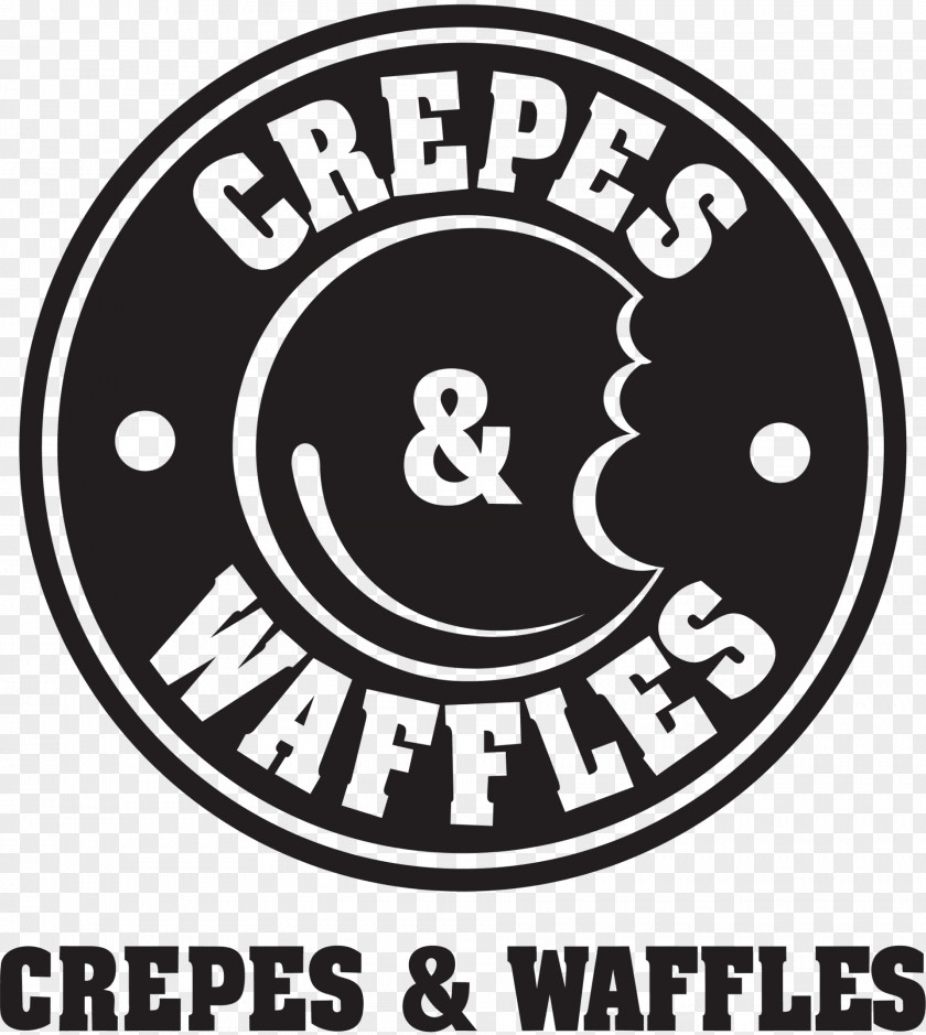 Aluminio Button Logo Crepes & Waffles Brand Font PNG
