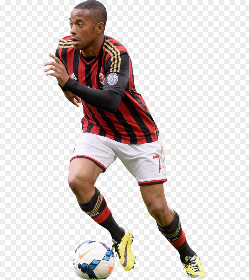 Football Robinho Soccer Player A.C. Milan Rendering PNG