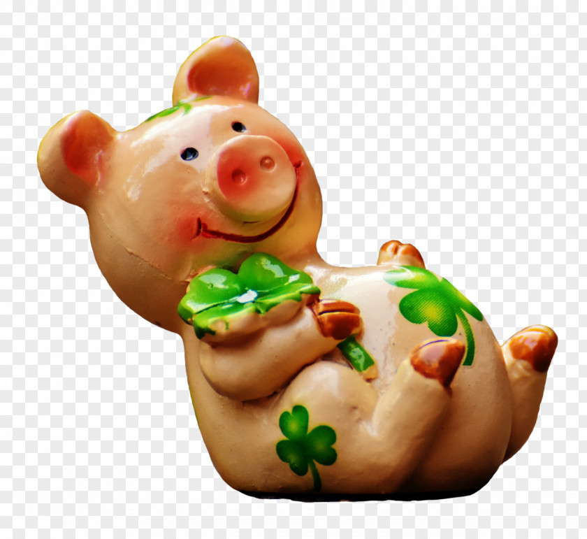 Luck Domestic Pig Good Charm New Year PNG