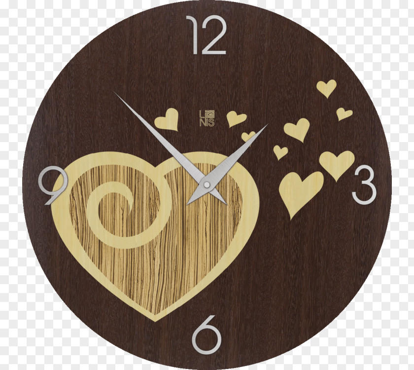 Warm Love Clock Parede Table Room Painting PNG