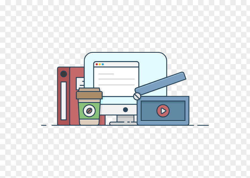 Business Office Illustration PNG