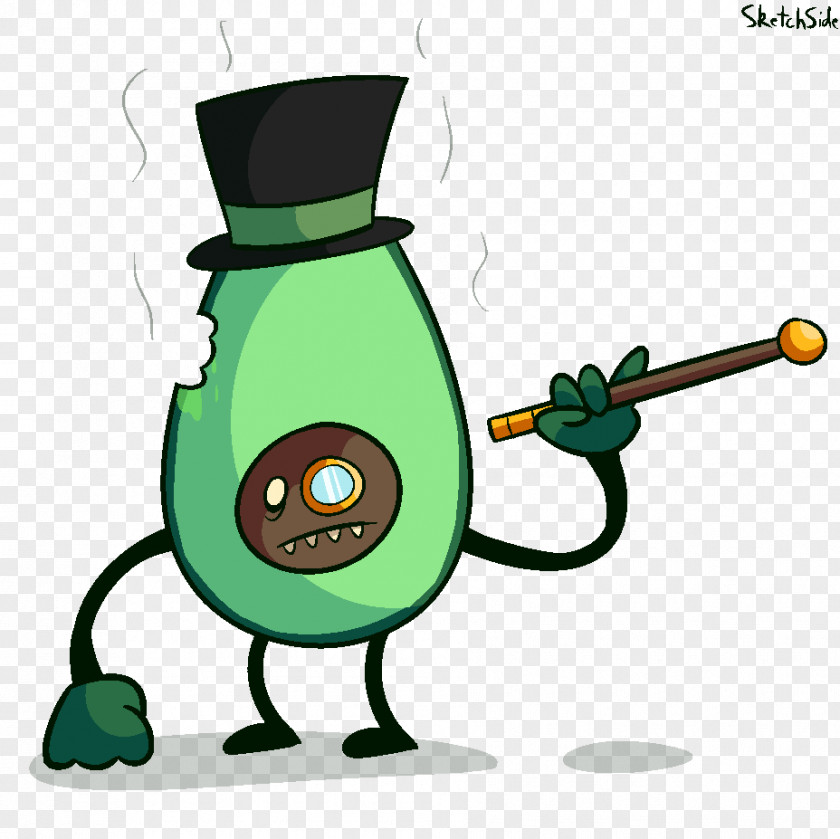 Avocado Cartoon Clip Art PNG