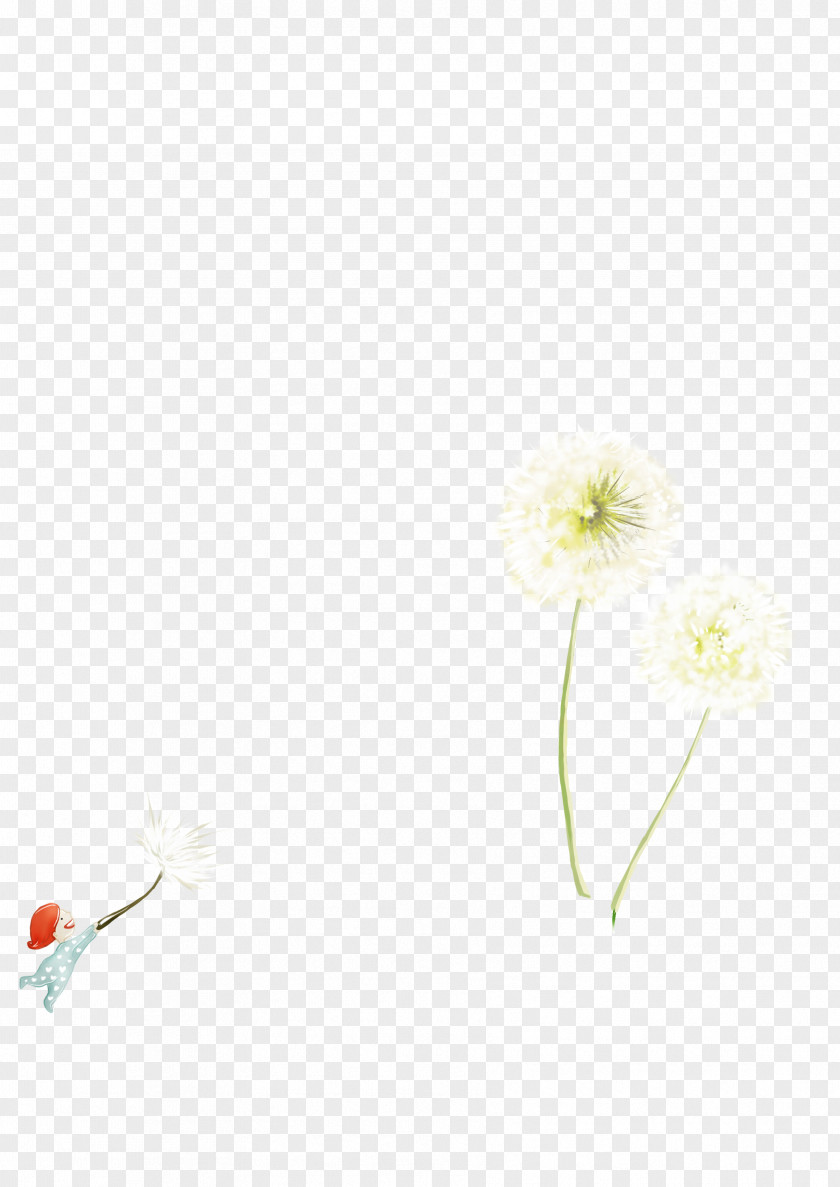 Dandelion Creative Textile Petal Pattern PNG