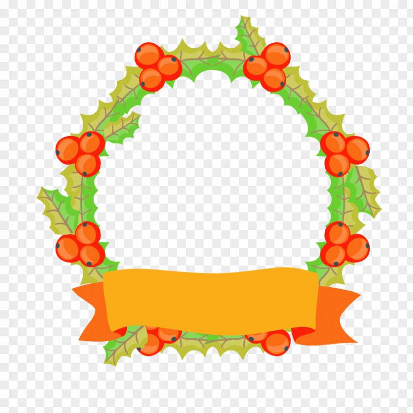 Hand-painted Banner Garland Advent Wreath Clip Art PNG