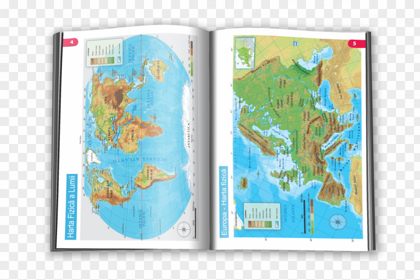 Map Atlas Geography Book Publishing PNG