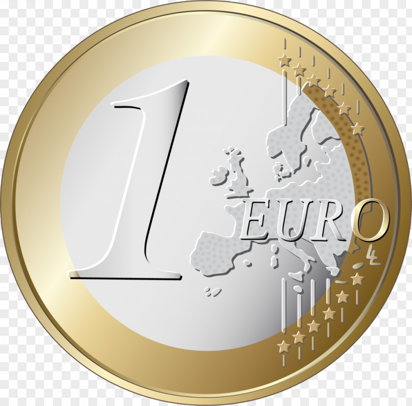Coin 1 Euro Coins 2 PNG