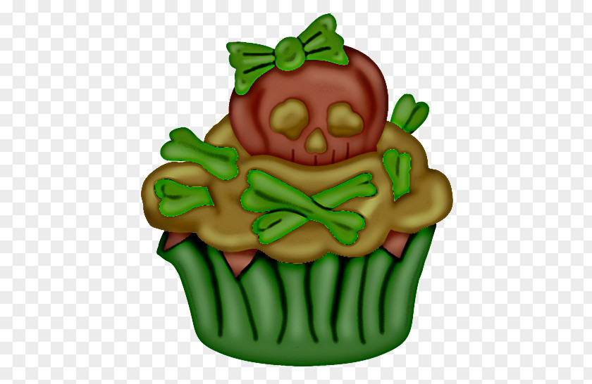 Green Cupcake Food Cookware And Bakeware PNG