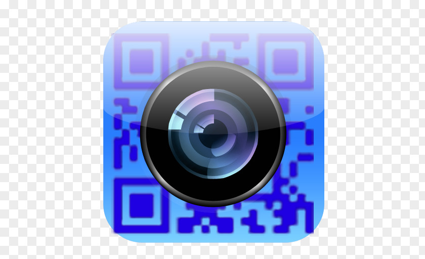 Two Dimensional Code Icon Camera Lens Purple PNG