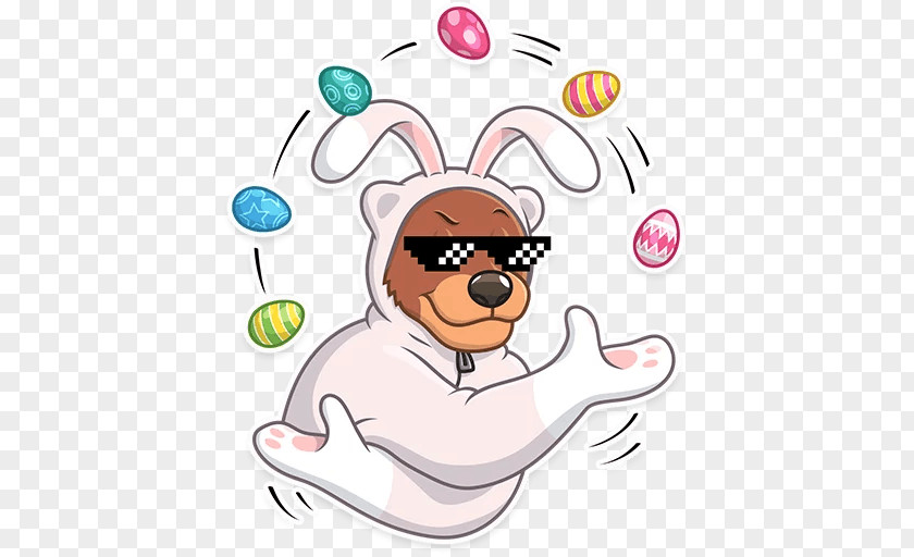 Easter Sticker Screenshot Bear Clip Art PNG