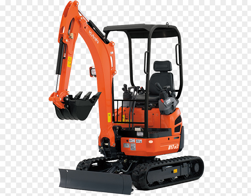 Excavator Caterpillar Inc. Compact Kubota Corporation Heavy Machinery PNG