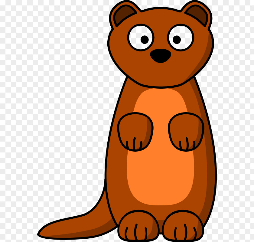 Ferret Stoat Cartoon Least Weasel Clip Art PNG