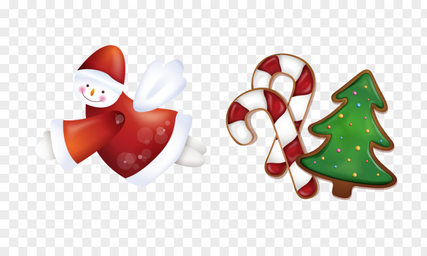 Vector Angel Christmas Ornament PNG