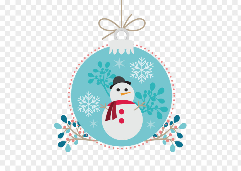 Vector Snowman Decorative Elements Christmas Euclidean Winter PNG