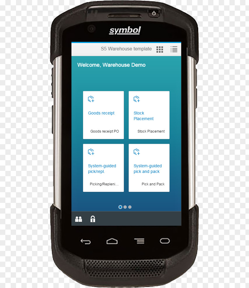 Warehouse Worker Feature Phone Smartphone Mobile Phones Inventory Management Software System PNG