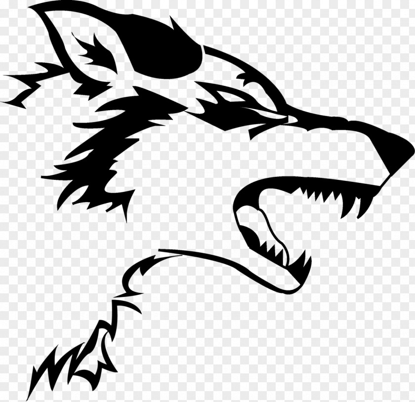 Wolf Shadow Gray Decal Logo Black Sticker PNG