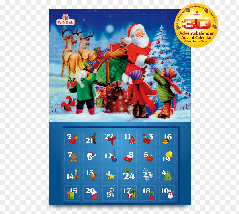 Advent Calendars Santa Claus Toy Christmas Ornament Character PNG