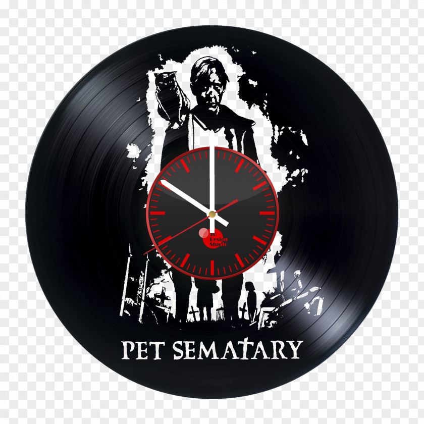 Clock Pet Sematary Novel Wall Decal Phonograph Record PNG
