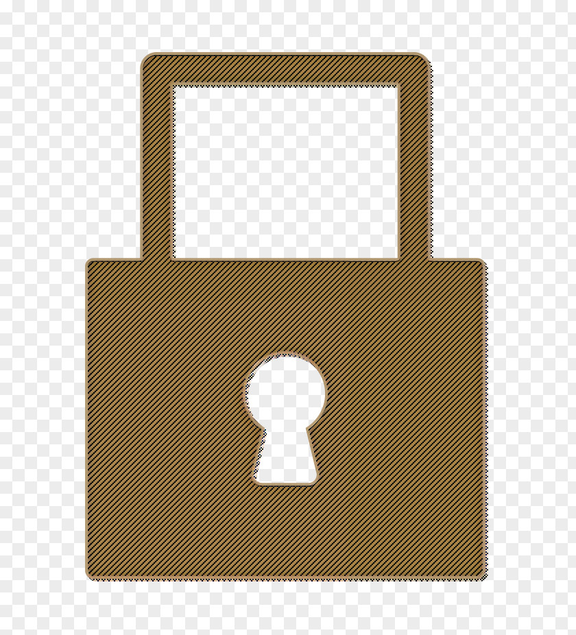 Lock Beige Padlock Icon Safe Safety PNG