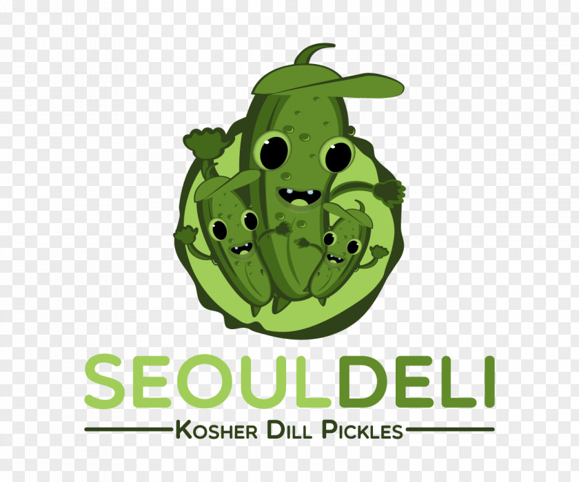 Dill Pickles Logo Brand Fruit Font PNG