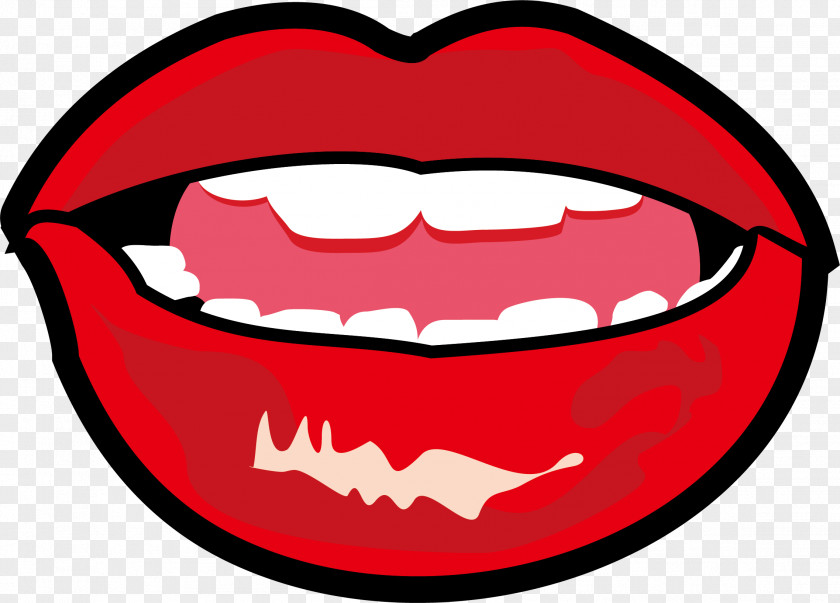 Lips Cartoon Posters Promotional Material Red Lip Clip Art PNG