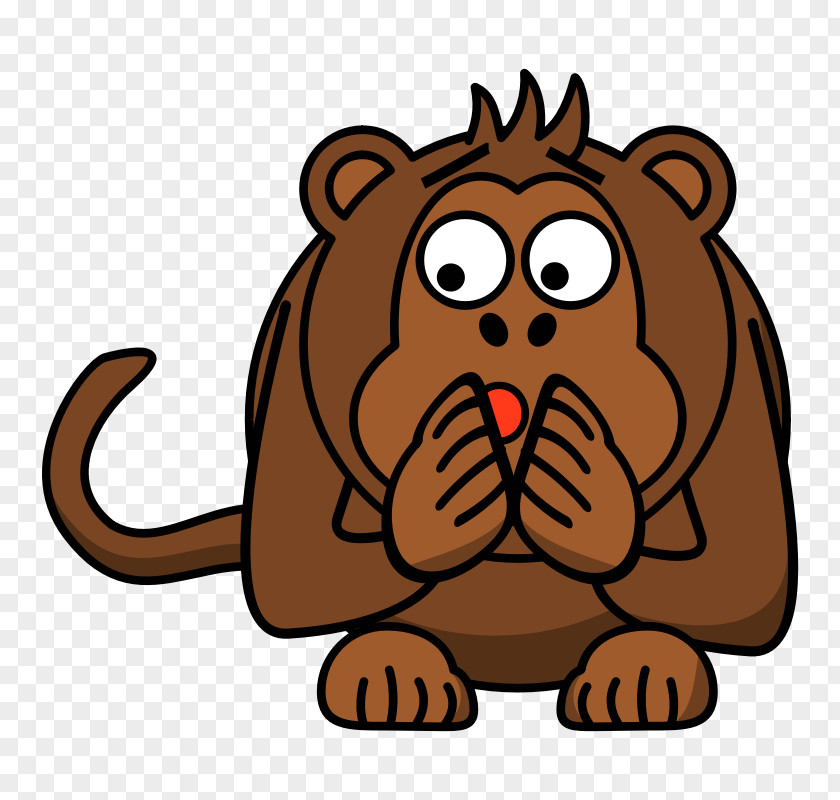 Scared People Pictures Ape Monkey Cartoon Clip Art PNG