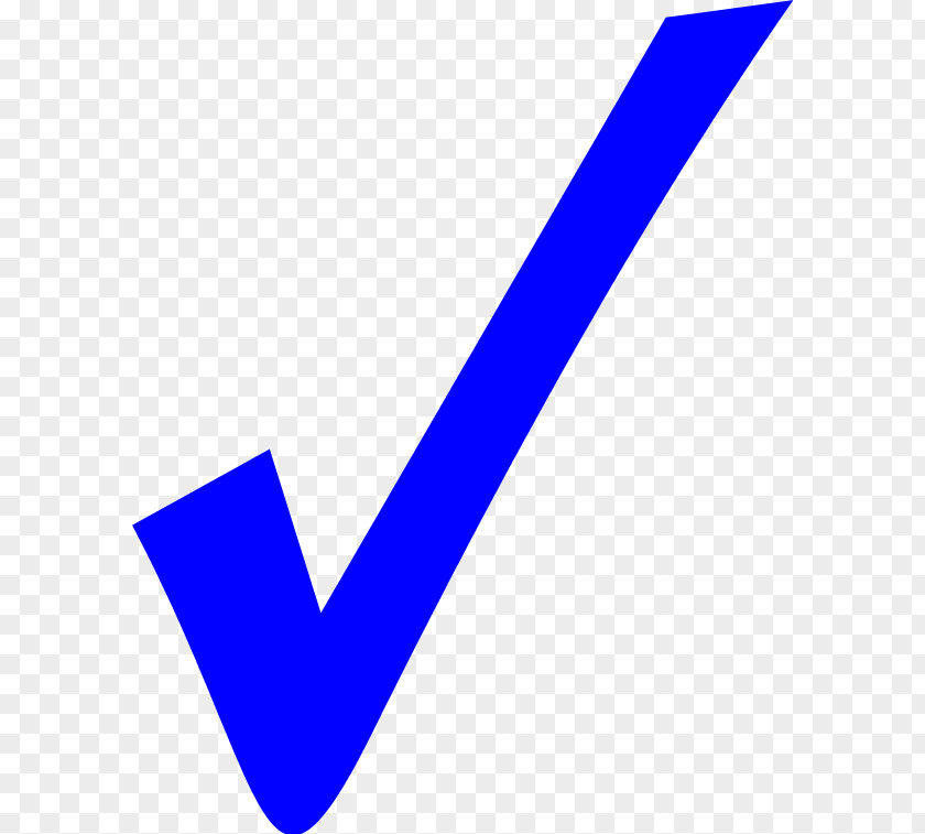 Symbol Check Mark Blue Clip Art PNG