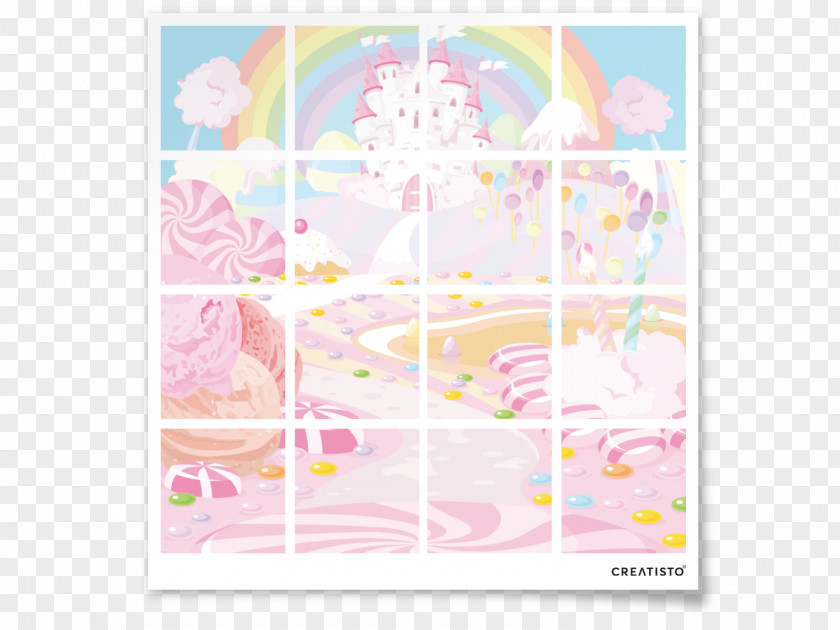 Candy Land Pink M Line PNG