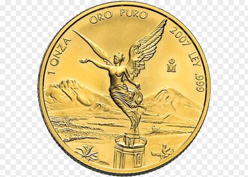 Coin Gold Libertad Silver PNG