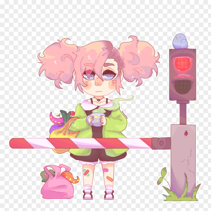 Matcha Tea Toy Pink M Character Clip Art PNG