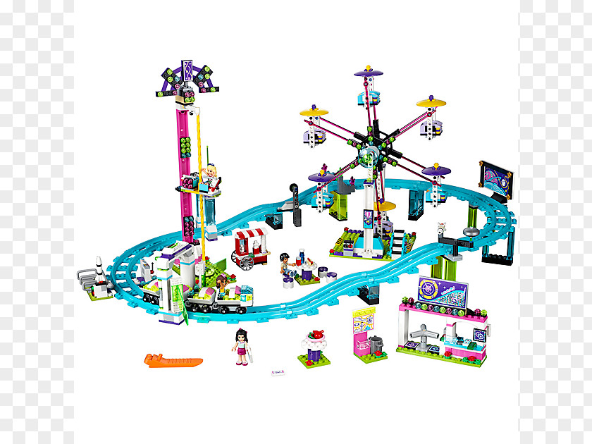 Toy LEGO 41130 Friends Amusement Park Roller Coaster Amazon.com PNG