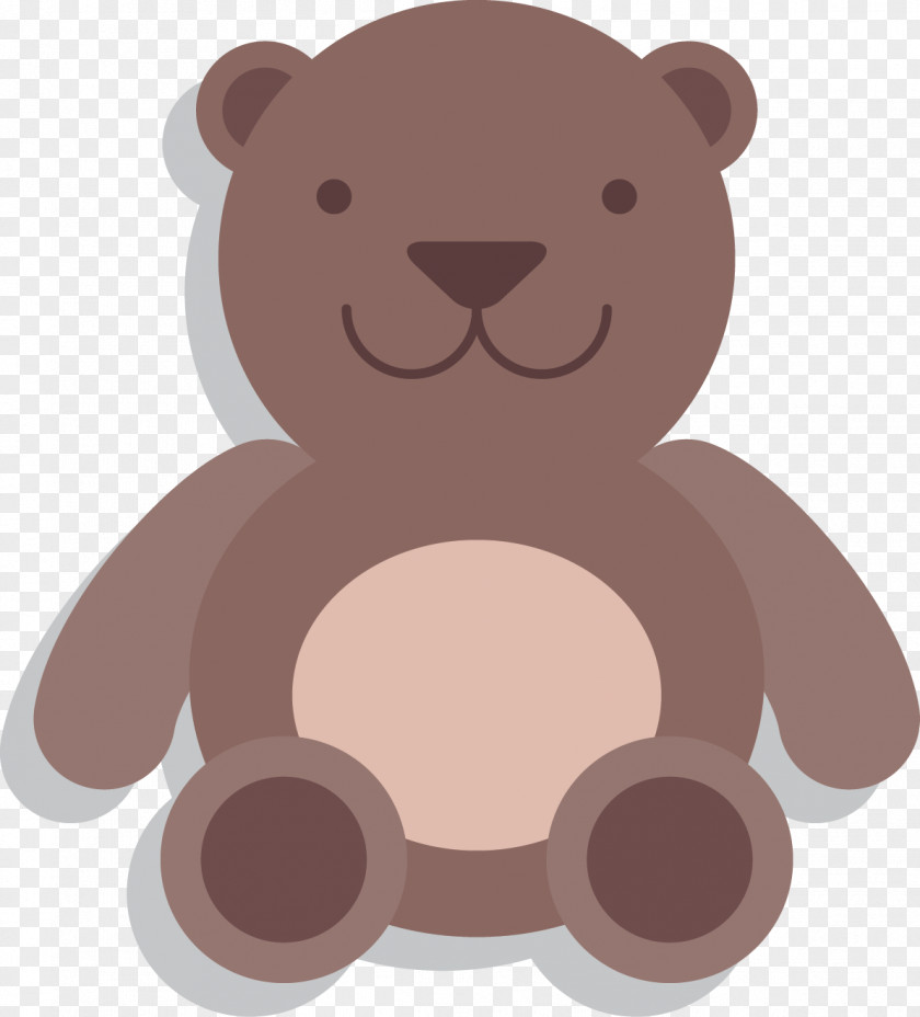 Cartoon Bear Element Vector Brown Euclidean PNG