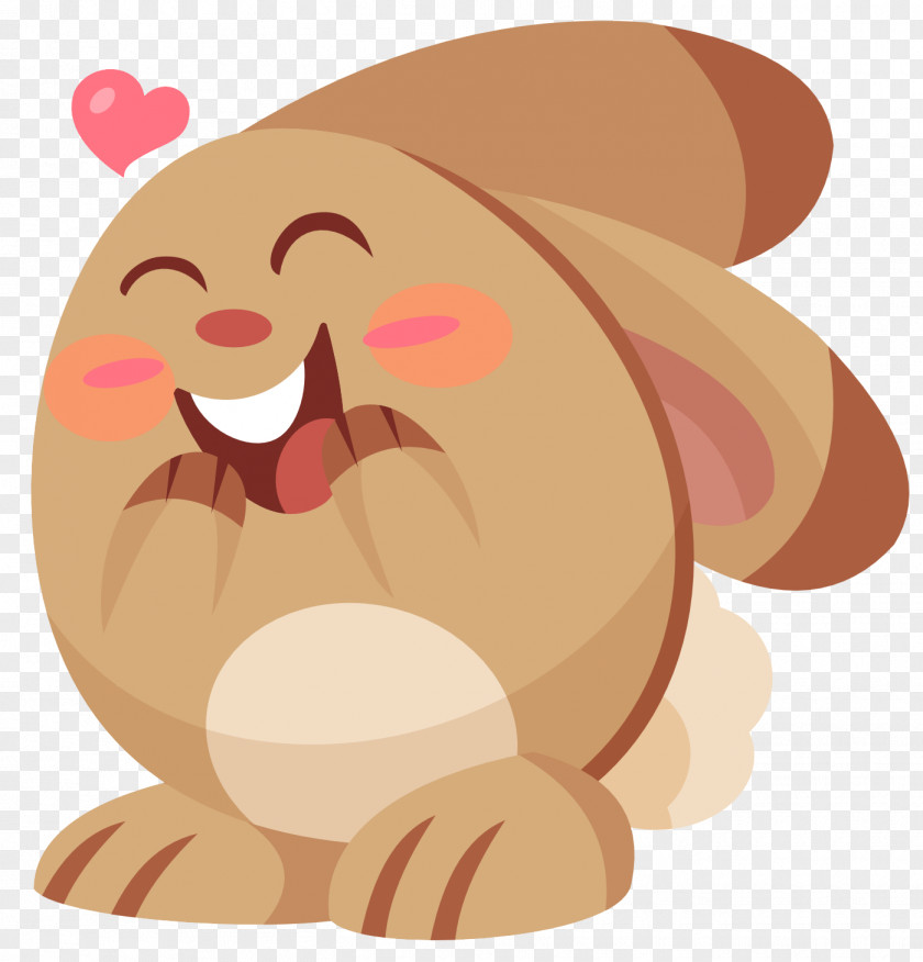 Little Bunny Cartoon Canidae Cheek Clip Art Sticker Illustration PNG
