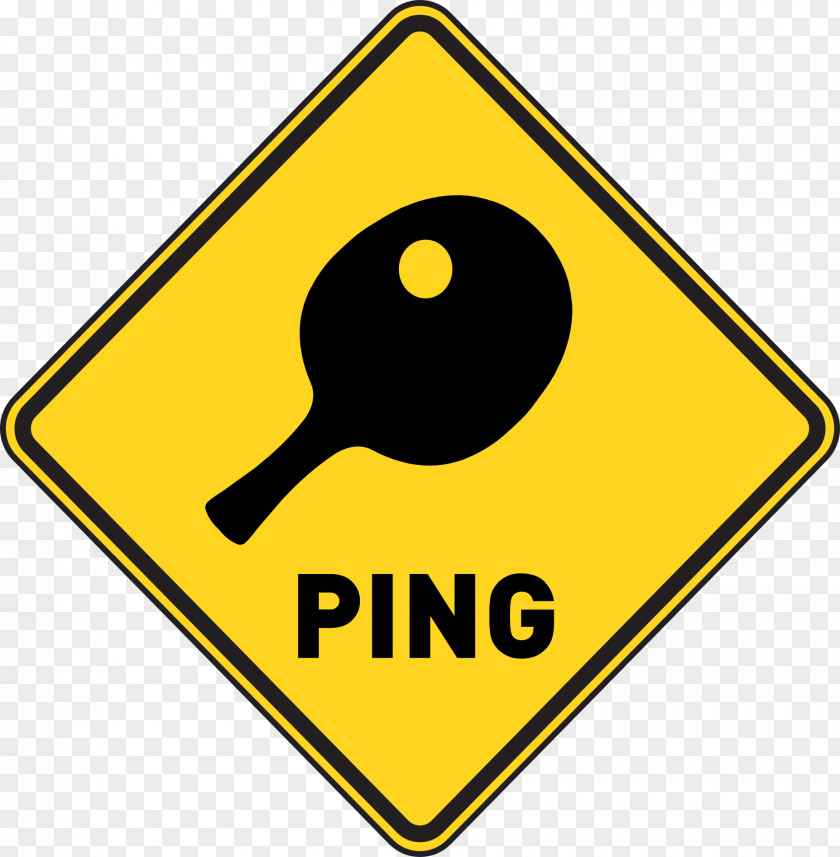 Ping Traffic Sign Road Warning PNG