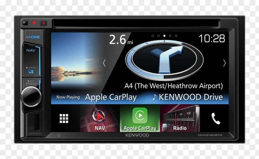 Apple Kenwood DNX5160BTS Vehicle Audio Corporation ISO 7736 CarPlay PNG
