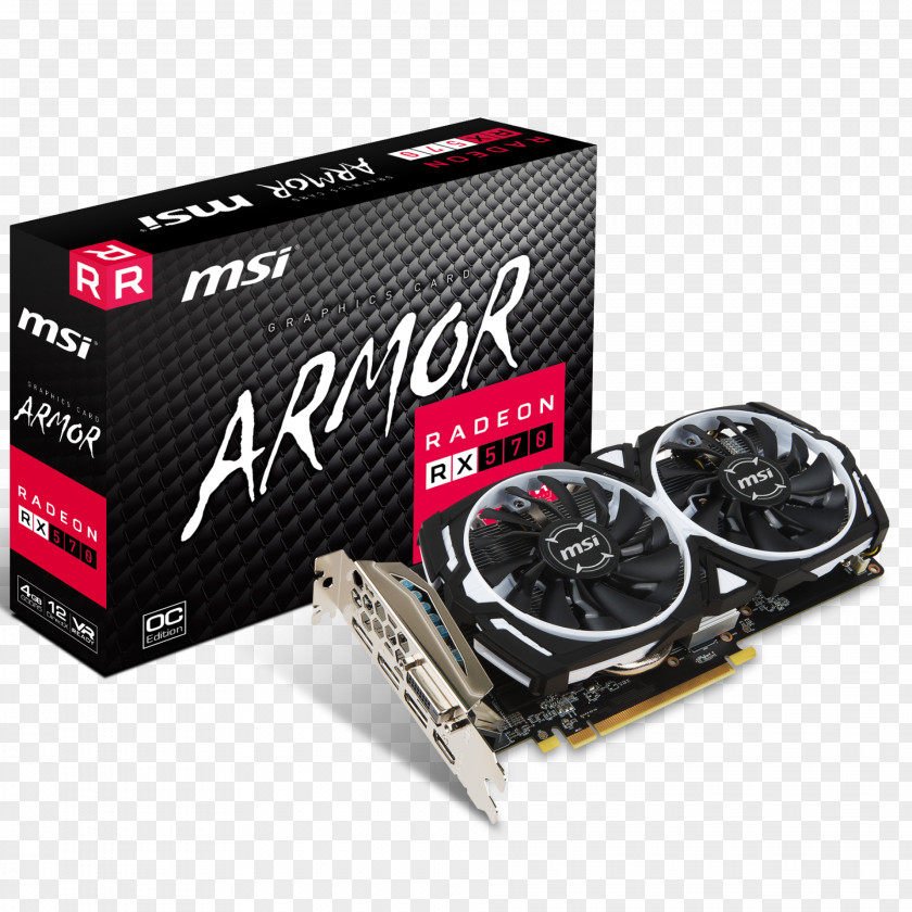 Computer Graphics Cards & Video Adapters GDDR5 SDRAM Msi Gaming Radeon Rx 570 8gb Gddr5 256bit Directx 12 Card Micro-Star International PNG