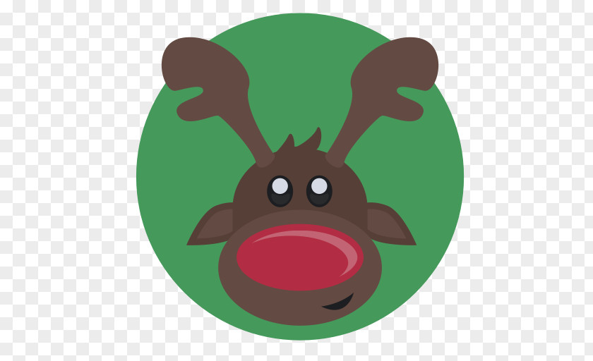 Reindeer Rudolph Christmas Clip Art PNG