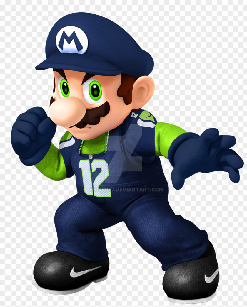 Seattle Seahawks Super Mario Bros. Smash For Nintendo 3DS And Wii U PNG