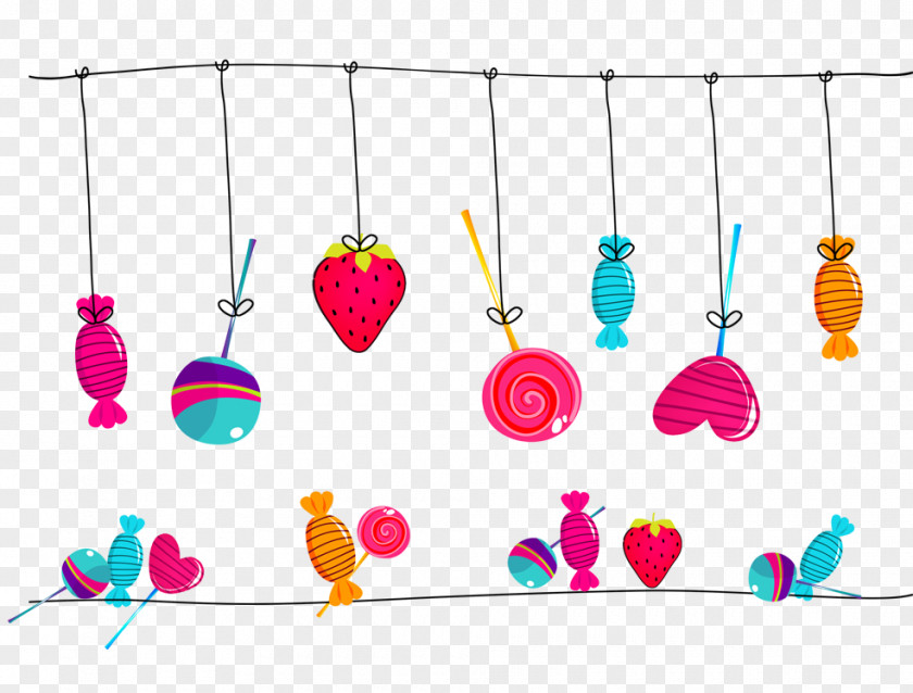 Candy Lollipop Cane Illustration PNG