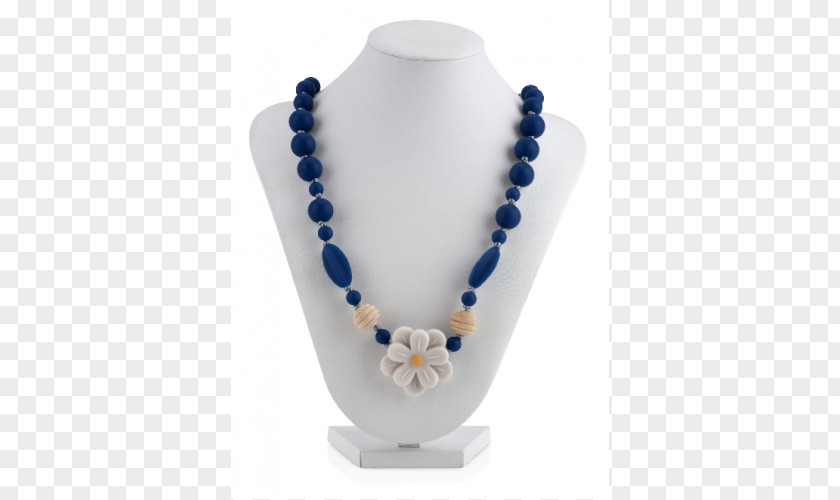 Necklace Cobalt Blue Bead Gemstone PNG