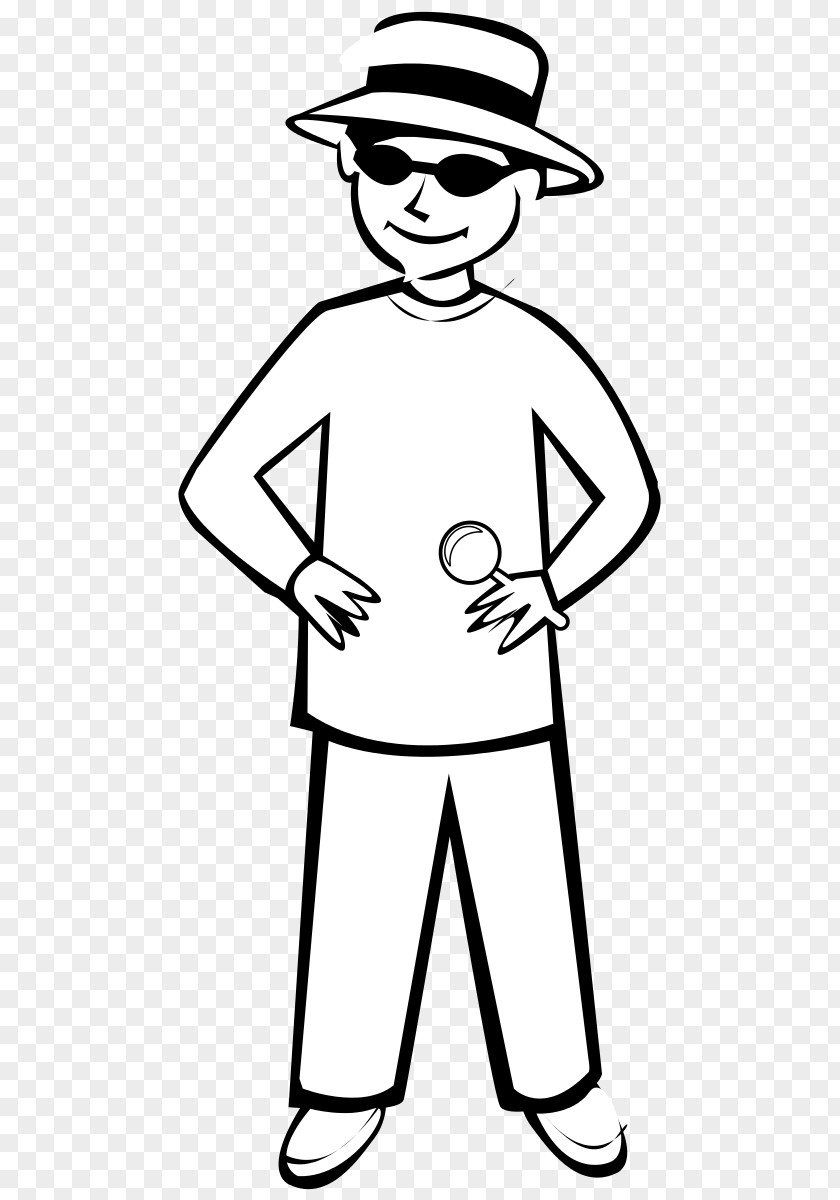 People Outline Coloring Book Espionage Drawing Clip Art PNG