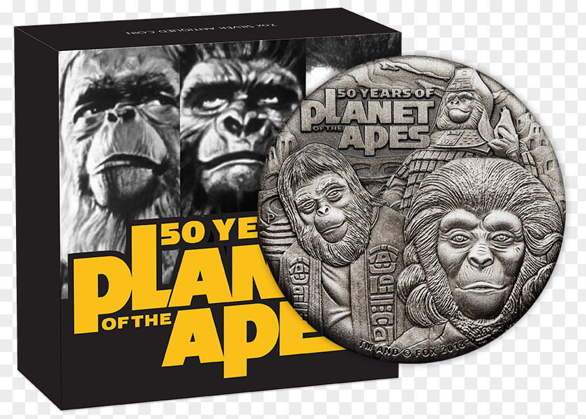 Planet Of The Apes Perth Mint Hunt Leader Coin PNG