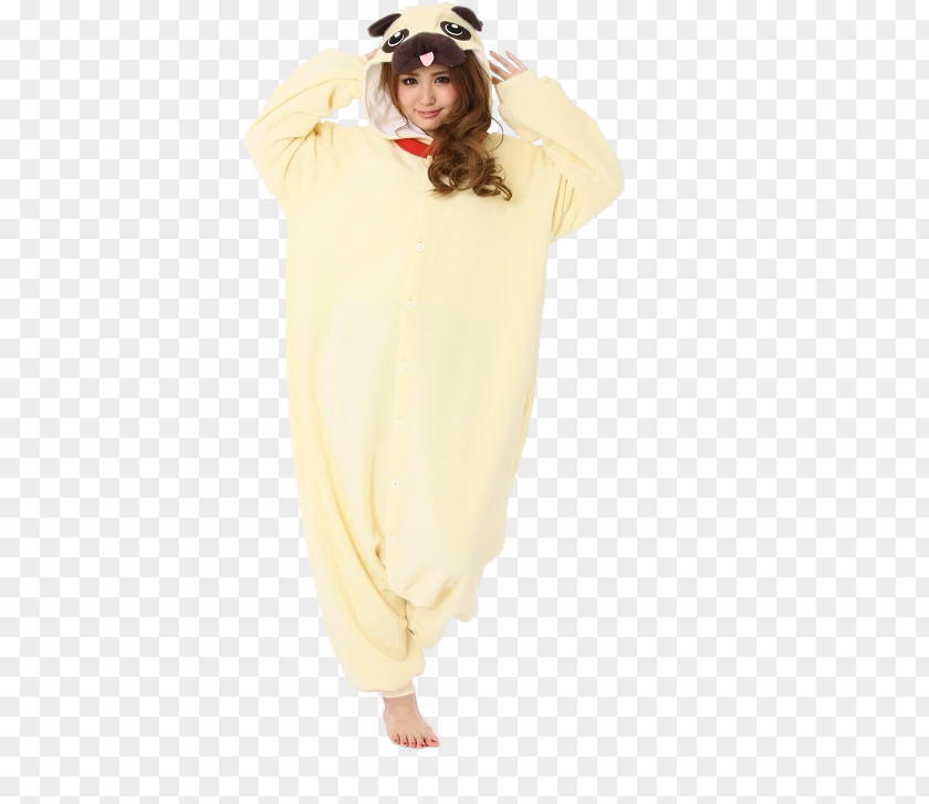 Pugs In Costumes Pajamas Costume Onesie Polar Fleece Kigurumi PNG