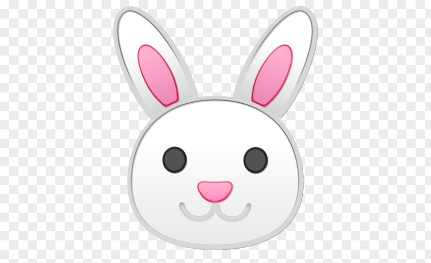 Smile Animation Easter Bunny Background PNG