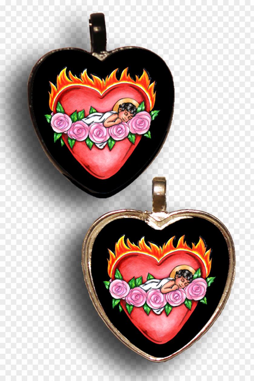 Stunning Heart-shaped Jewellery Charms & Pendants Locket Retail Book PNG